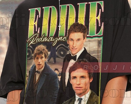 Eddie Redmayne Retro 90s Shirt - Vintage Eddie Redmayne and Classic Tee - Image 2