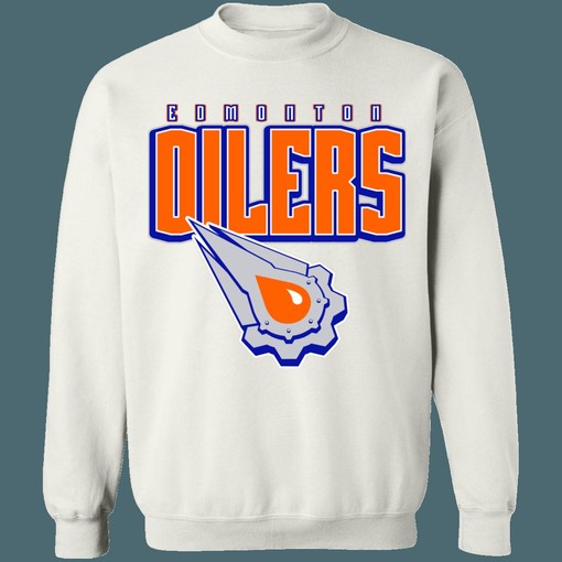 Edmonton Oilers Gear Logo Vintage NHL Sweatshirt Hoodie TShirt For Hockey Lovers with Distinctive Logo - Image 2