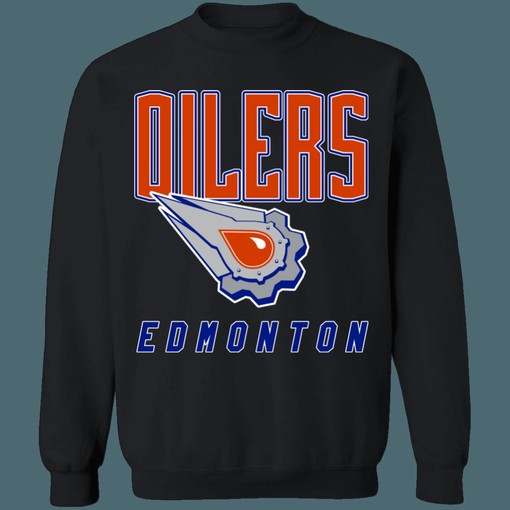 Edmonton Oilers OIL Stone Vintage NHL Sweatshirt Hoodie TShirt For Hockey Lovers in Retro Style - Image 4