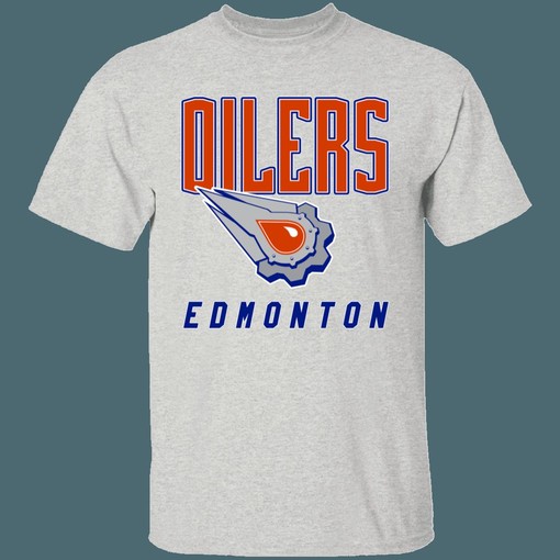Edmonton Oilers Oil Stone Retro NHL T-Shirt Sweatshirt Hoodie National Hockey League Shirt with Classic Look - Image 2