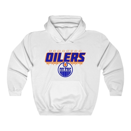 Edmonton Oilers Vintage NHL Hoodie Sweatshirt Sport Shirt with Classic Graphics - Image 2