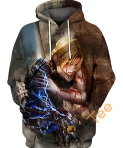 Edward Elric Beware of Winry All Over Print Custom 3D Hoodie
