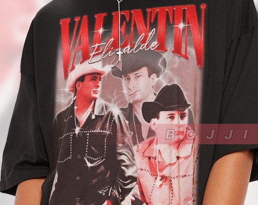 El Gallo de Oro Singer-Songwriter Vintage Tee with Valentin Elizalde - Image 2