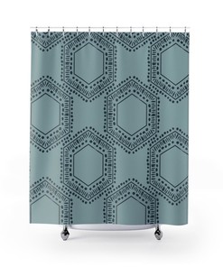 Elegant Contemporary Shower Curtain with Unique Design for Bathroom