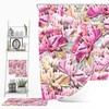 Elegant Pink Floral Shower Curtain Set - Feminine Bath Set with Optional Towels and Mat for Elegant Bathroom Decor