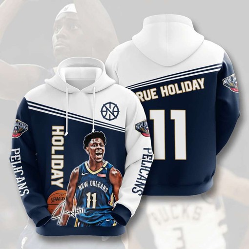 Elevate Your Fan Spirit with Pelicans Custom Sport All Over Print Hoodie 3D