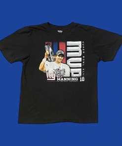 Eli Manning Super Bowl MVP New York Giants Vintage Sweatshirt T-Shirt - NFL Fan Apparel