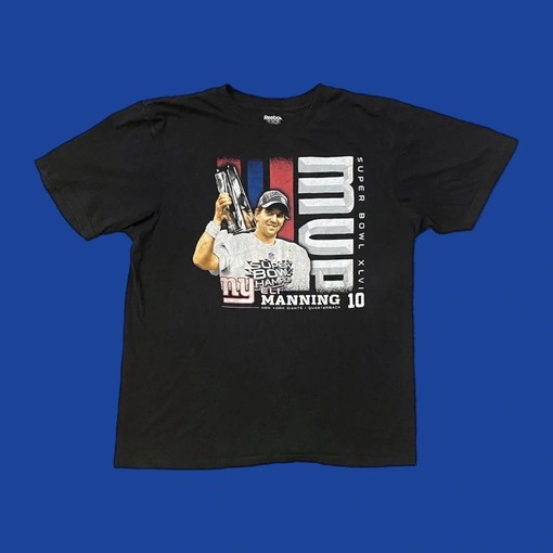 Eli Manning Super Bowl MVP New York Giants Vintage Sweatshirt T-Shirt - NFL Fan Apparel