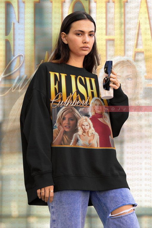 Elisha Cuthbert Retro Sweatshirt, The Girl Next Door Homage Tee, Minimalist Movie Shirts for Women