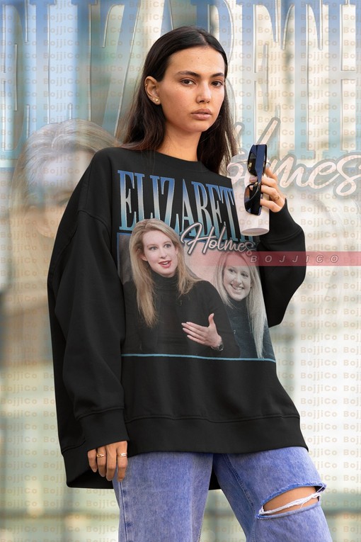 Elizabeth Holmes Theranos Founder Retro Tee - Vintage Elizabeth Holmes Fan Tee with Classic Movie Shirts