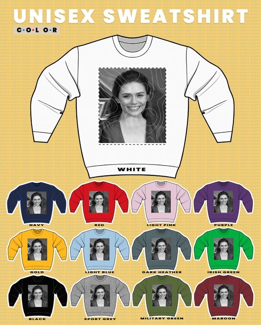 Elizabeth Olsen Homage Tee - Vintage ELIZABETH OLSEN Sweatshirt for Movie Fans Gifts - Image 3