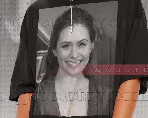 Elizabeth Olsen Vintage Tee - Homage Tshirt for Fans - Scarlet Witch 90s Shirt with Elizabeth Actress Quote - Image 2
