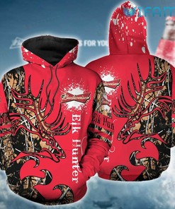 Elk Hunter Budweiser All Over Print Hoodie for Men - Gift for Beer Lovers