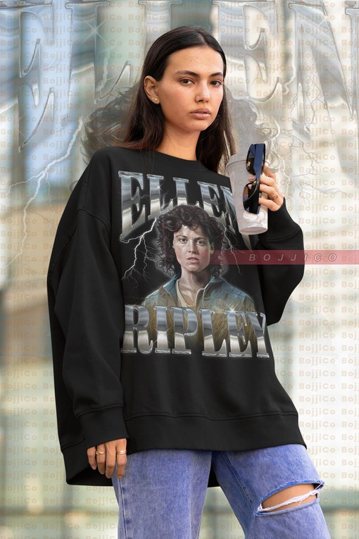 Ellen Ripley Tribute Sweater - Badass Women Alien Movie Shirt - Sigourney Weaver Quote - Retro 90s Tee