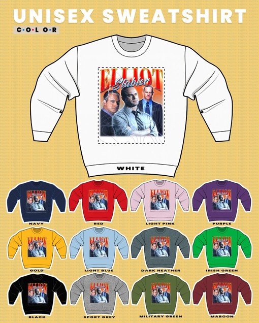 Elliot Stabler Law And Order SVU Homage Sweatshirt - Christopher Meloni 90s Vintage Sweater - Elliot Olivia Quote - Image 3