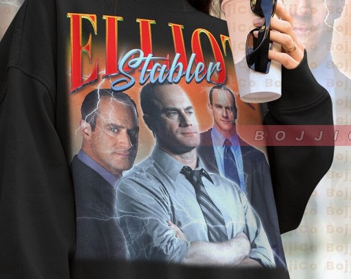 Elliot Stabler Law And Order SVU Homage Sweatshirt - Christopher Meloni 90s Vintage Sweater - Elliot Olivia Quote - Image 4