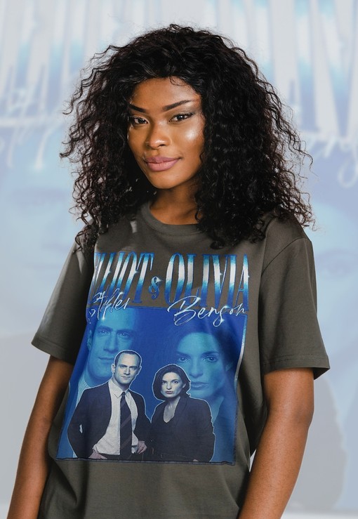Elliot Stabler Olivia Benson SVU Homage Tee - Retro 90s Vintage Tshirt - Law And Order Series Fans Gift