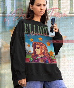 Elliot Sweatshirt - STARDW VALLY Fan Gift Featuring Food Spirit, Emily & Elliot Characters
