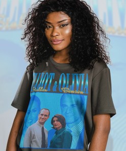 Elliot and Olivia Law And Order SVU Homage Retro 90's Vintage T-Shirt for Men and Women