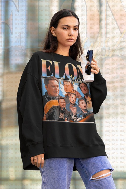 Elon Musk Sweater - Dogecoin 69 420 Design Retro T-shirt - Space Car Fan Club Shirt - Billionaire Quotes