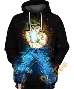 Embody the Spirit Detective with Yusuke Urameshi from Yu Yu Hakusho 3D Hoodie