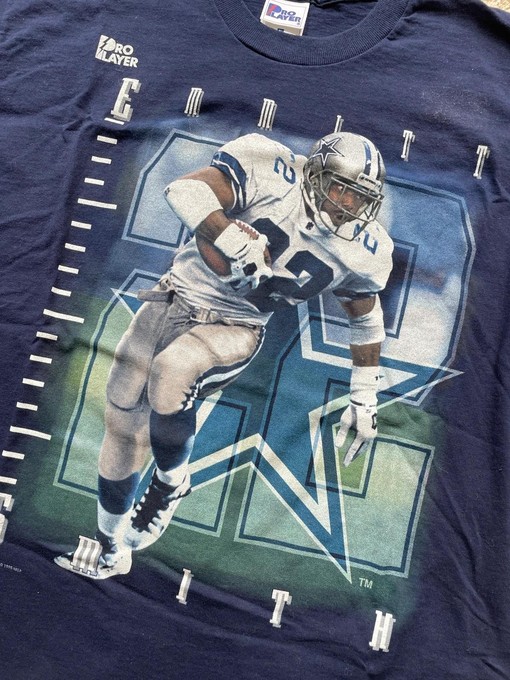 Emmitt Smith Dallas Cowboys Pro Player Vintage Style Sweatshirt T-shirt, NCAA Shirts for Men - Image 2