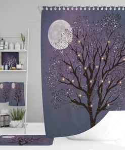 Enchanting Tree Shower Curtain - Optional Bath Mats and Towels Available