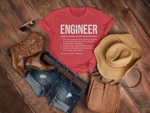 Engineering Noun Graduating Gift Tee for Engineer Teacher - Image 3