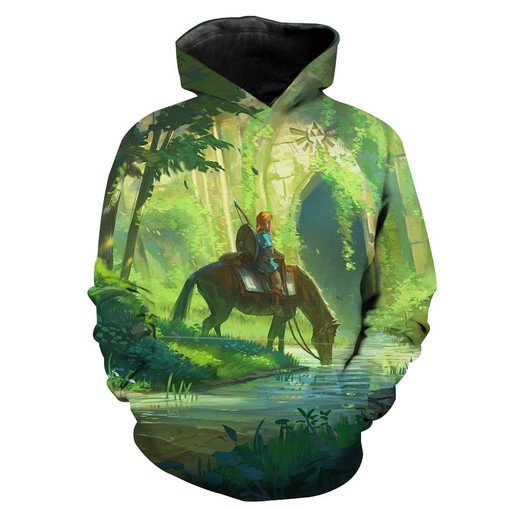 Enter the World of Legend of Zelda with Link All Over Print 3D Hoodie
