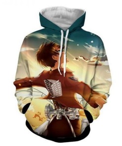 Eren Yeager 3D Printed Anime Hoodie - Perfect for Attack on Titan Fans