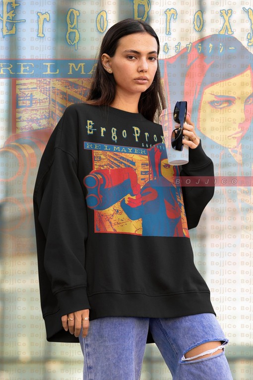 Ergo Proxy Fan T-Shirt - Classic Movie T Shirt, RE-I Mayer Vintage Sweater