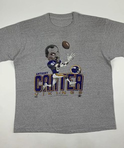 Eric Carter Minnesota Vikings Vintage Style 80s Caricature Sweatshirt T-shirt - Ideal Gift for Fans - College Shirts