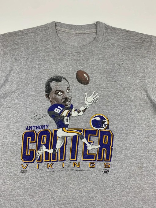 Eric Carter Minnesota Vikings Vintage Style 80s Caricature Sweatshirt T-shirt - Ideal Gift for Fans - College Shirts - Image 2