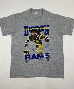 Eric Dickerson St. Louis Rams Caricature 80s Vintage Style Sweatshirt T-shirt - Ideal Gift for NFL Fans