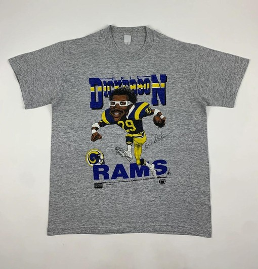 Eric Dickerson St. Louis Rams Caricature 80s Vintage Style Sweatshirt T-shirt - Ideal Gift for NFL Fans