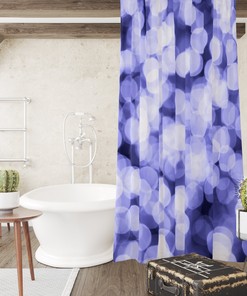 Ethereal Purple Bohkeh Shower Curtain Set - Bring a Beautiful Touch to Your Bathroom