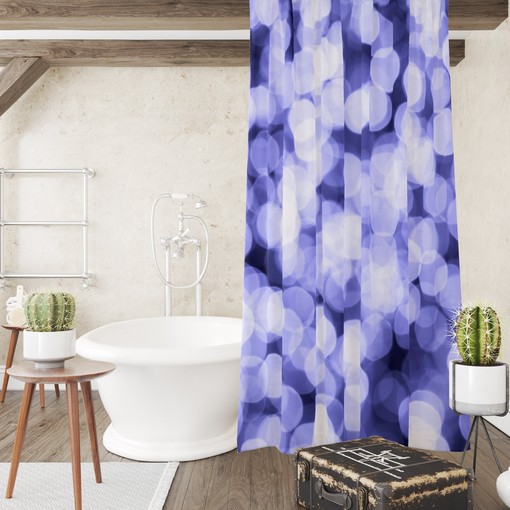Ethereal Purple Bohkeh Shower Curtain Set - Bring a Beautiful Touch to Your Bathroom