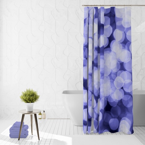 Ethereal Purple Bohkeh Shower Curtain Set - Bring a Beautiful Touch to Your Bathroom - Image 3
