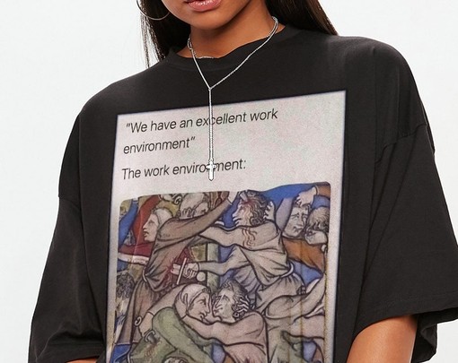 Excellent Work Environment Movie Shirt: Minimalist Movie Shirt for Men and Women - Image 2
