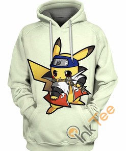 Exclusive Naruto Pikachu Hoodie All Over Print 3D with Cute Pikachu Graphic
