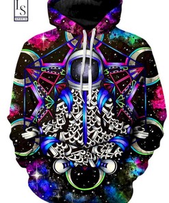 Explore New Frontiers with Cosmonaut Custom All Over Print 3D Hoodie