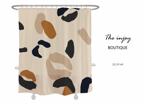 Extra Long Heavy Quality Art Shower Curtain, Colorful Lips Design, Bathroom Decor with Hooks
