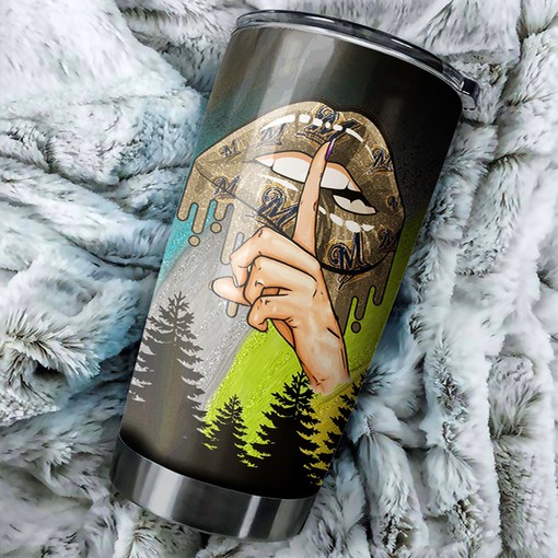 Extraordinary Milwaukee Brewers MLB Tumbler for Mother's Day with Beautiful Flower Design and Iconic MLB Logo - Image 2