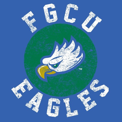 FGCU Eagles Distressed Circle Logo NCAA Shirt Sweatshirt Pullover Hoodie For Fans - Image 2