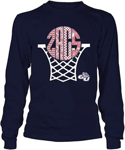 Faith in Cross Shape Vintage Style Bulldogs Shirt - Perfect for Religious Gonzaga University Fans