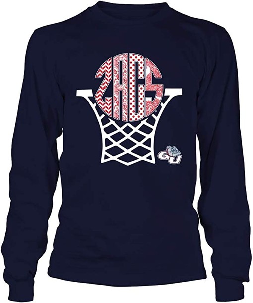 Faith in Cross Shape Vintage Style Bulldogs Shirt - Perfect for Religious Gonzaga University Fans