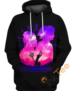 Fantasy Meets Reality with Yuna and Tidus All Over Print 3D Hoodie