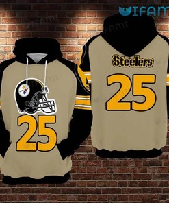 Fascinating Football Helmet 25 - Youth Steelers All Over Print Hoodie with Exciting Design