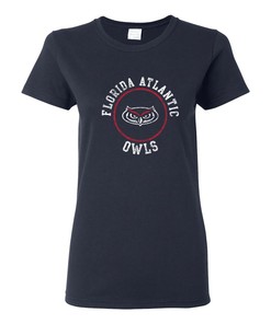 Fau Owls Distressed Circle Logo State University Shirt Sweatshirt Pullover Hoodie Reprinted Gifts