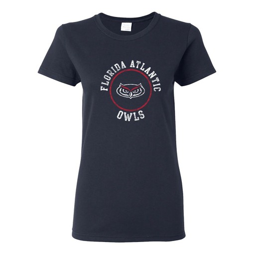 Fau Owls Distressed Circle Logo State University Shirt Sweatshirt Pullover Hoodie Reprinted Gifts